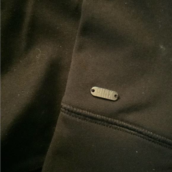 Black Victorias Secret Pink quarter zip pullover sz XS - Picture 4 of 7